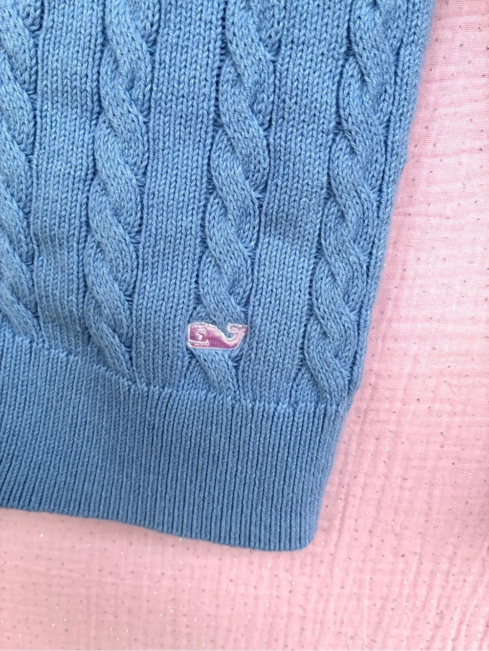 Vineyard Vines GirlS Blue Cashmere Blend Cardigan